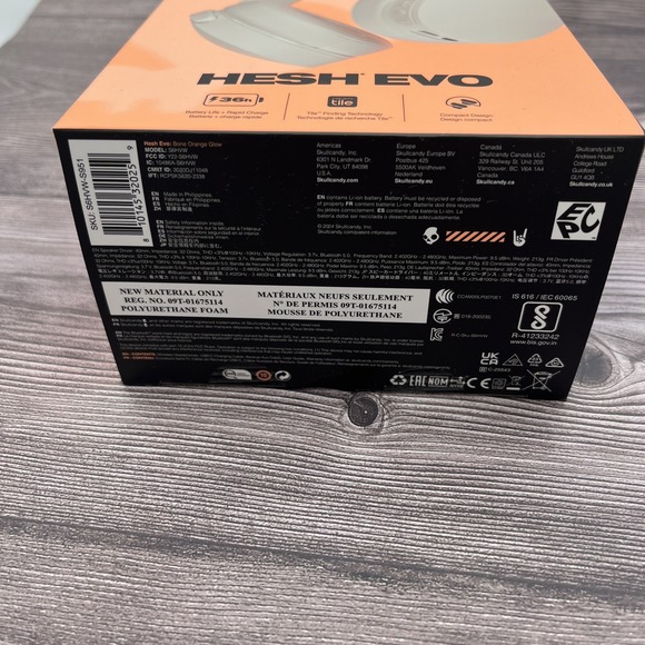 NEW Skullcandy Hesh Evo S6HVW Bone White Wireless Bluetooth Over Ear Headphones - Picture 5 of 5